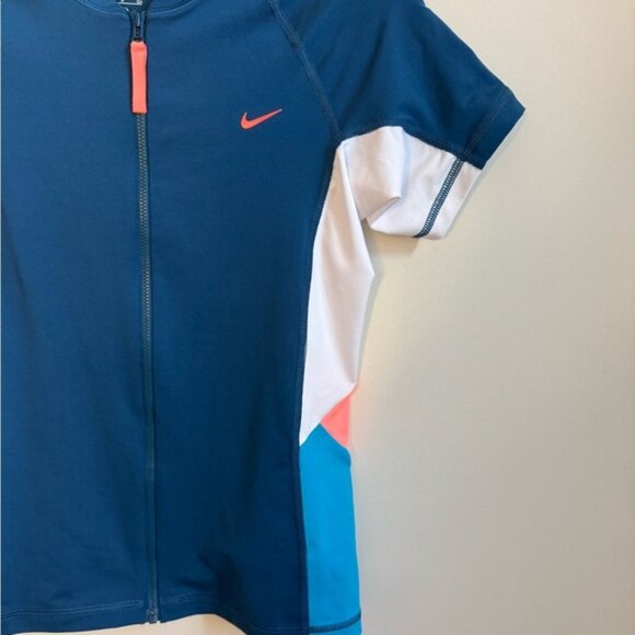 Nike Women's Athletic Zip-Up Top - Navy Blue - Picture 5 of 5
